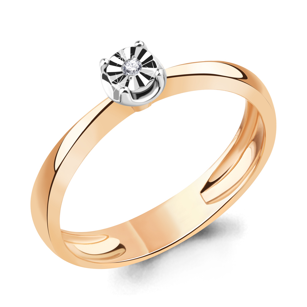 

Кольцо из красного золота с бриллиантом Aquamarine Aquamarine 964135к_585_кз р. 18,5, 964135к_585_кз
