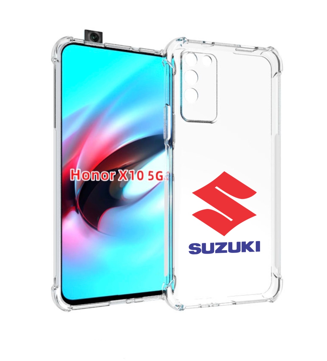

Чехол MyPads suzuki-3 мужской для Honor X10, Прозрачный, Tocco