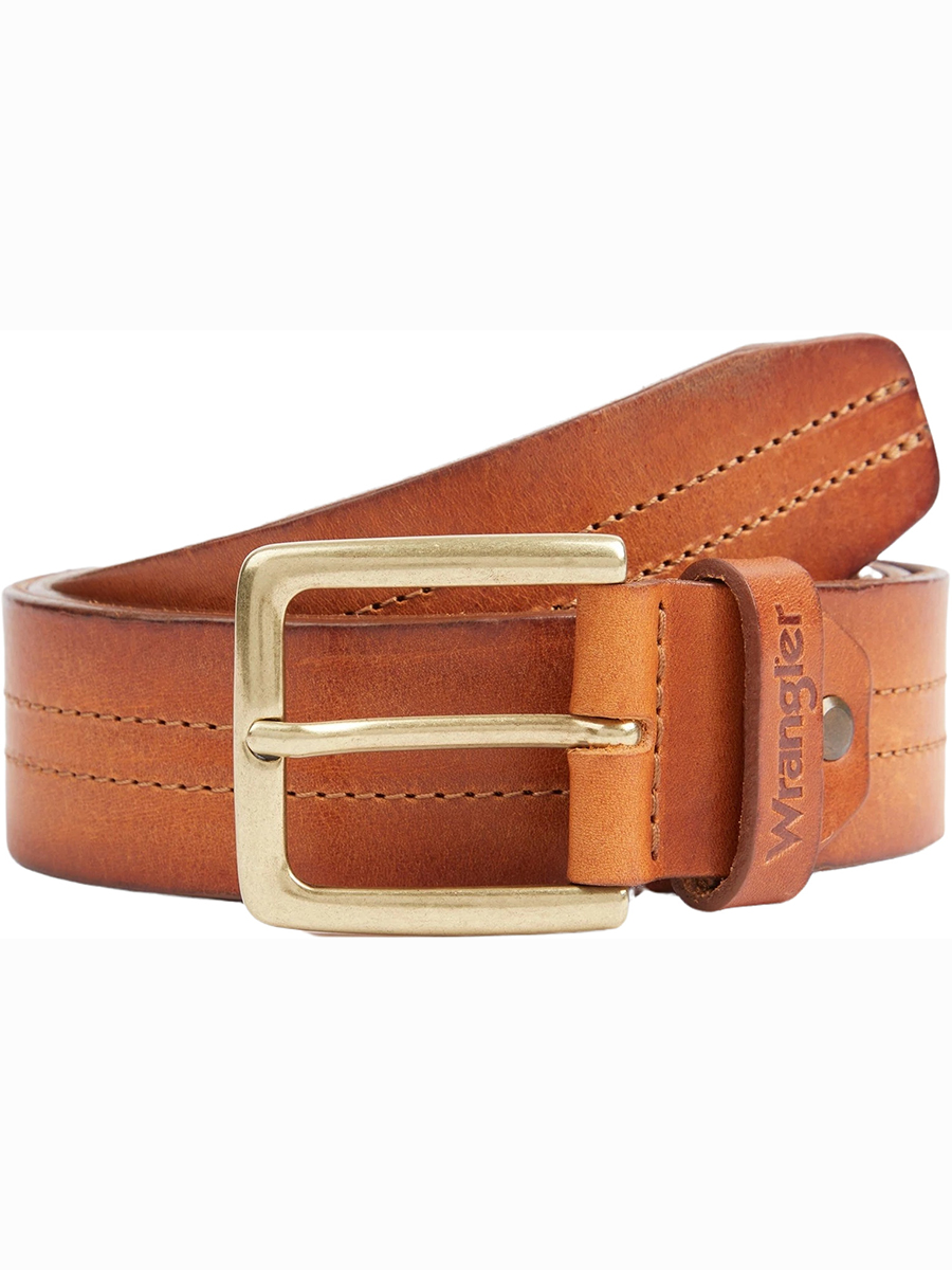 

Ремень мужской Wrangler Stitch Detail Belt коричневый, 85 см, Stitch Detail Belt