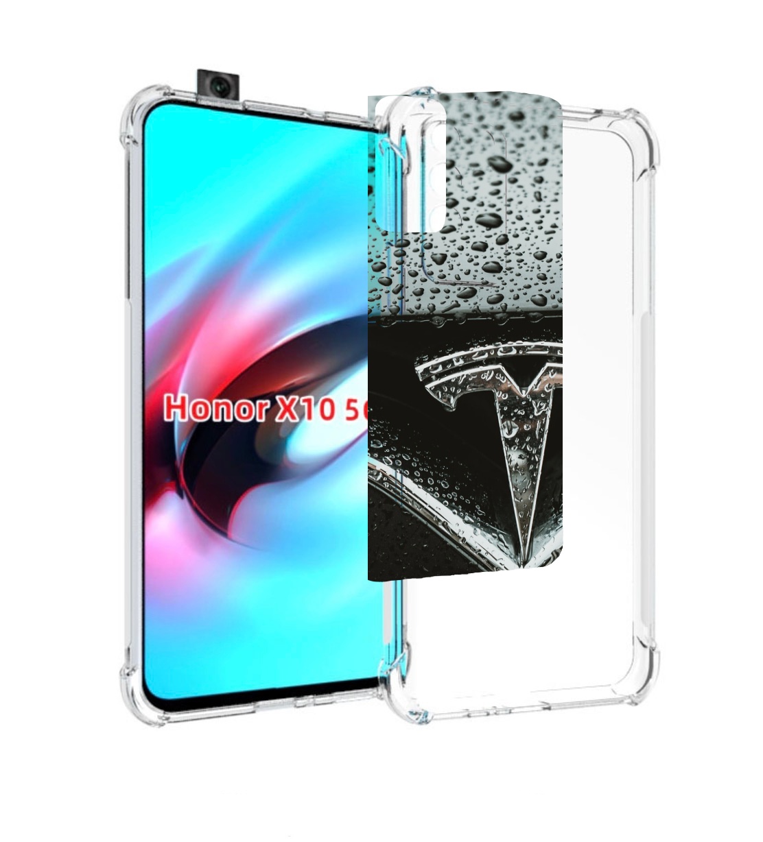 

Чехол MyPads tesla тесла 1 для Honor X10, Прозрачный, Tocco