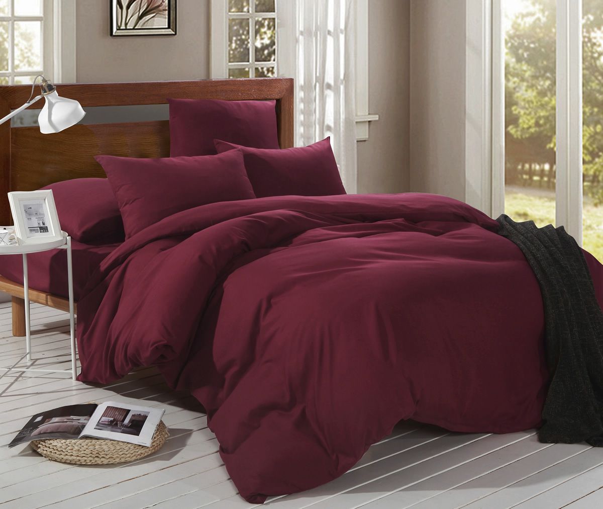 

Простыня Maktex Марсала 300x300 см, Простыни из сатина 125