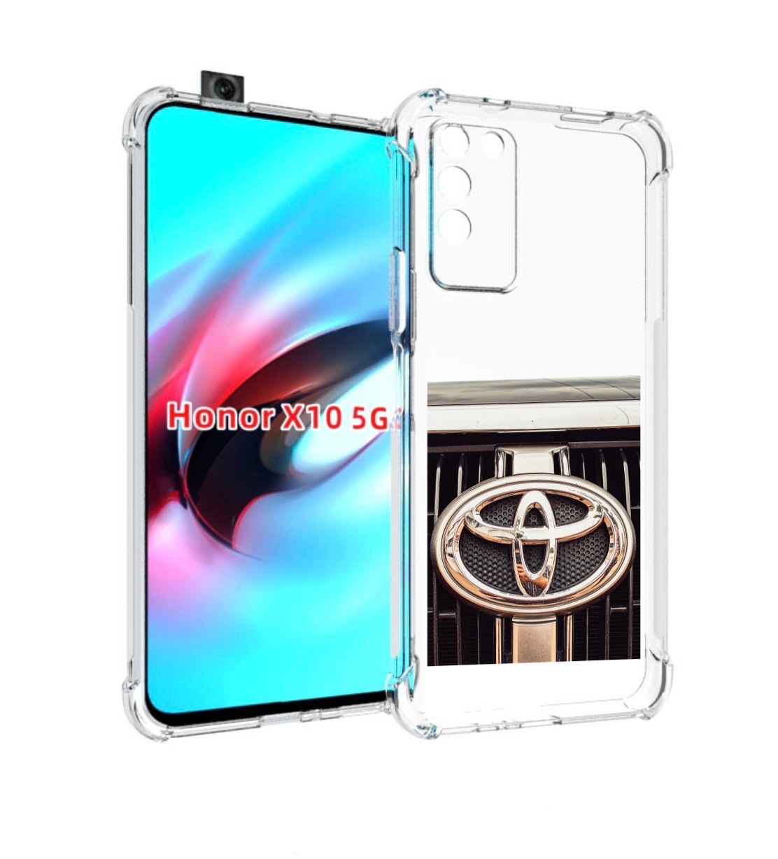 

Чехол MyPads toyota тоиота 3 для Honor X10, Прозрачный, Tocco