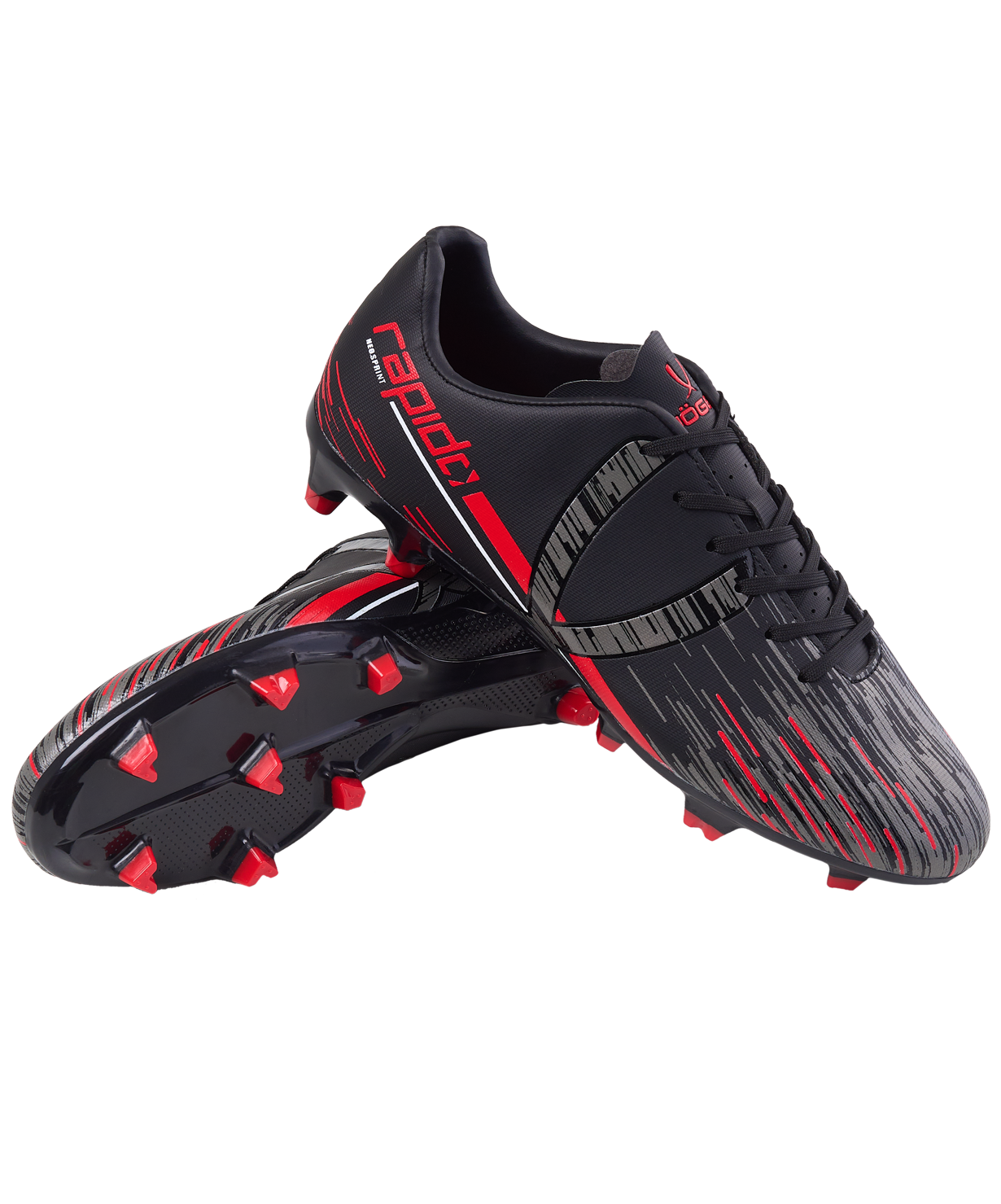 

Бутсы футбольные Jogel Rapido Fg Black/grey (42), Черный;серый
