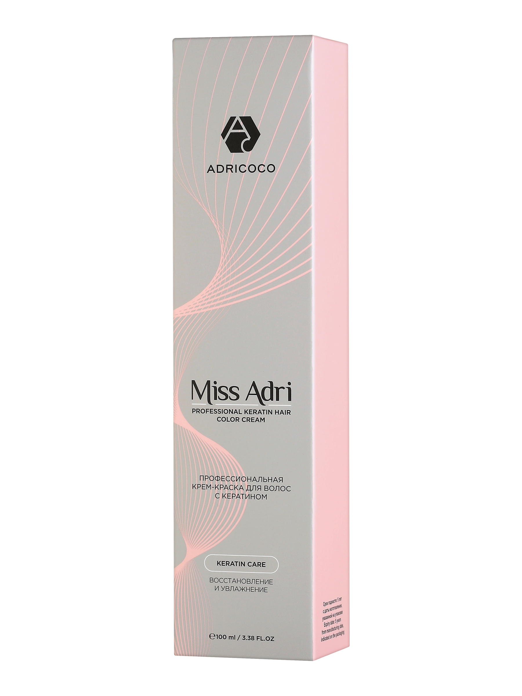 

Крем-краска для волос ADRICOCO Miss Adri оттенок 4.81 Коричневый какао пепельный, 100 мл