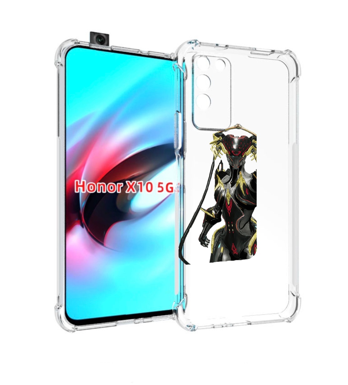 

Чехол MyPads warframe для Honor X10, Прозрачный, Tocco
