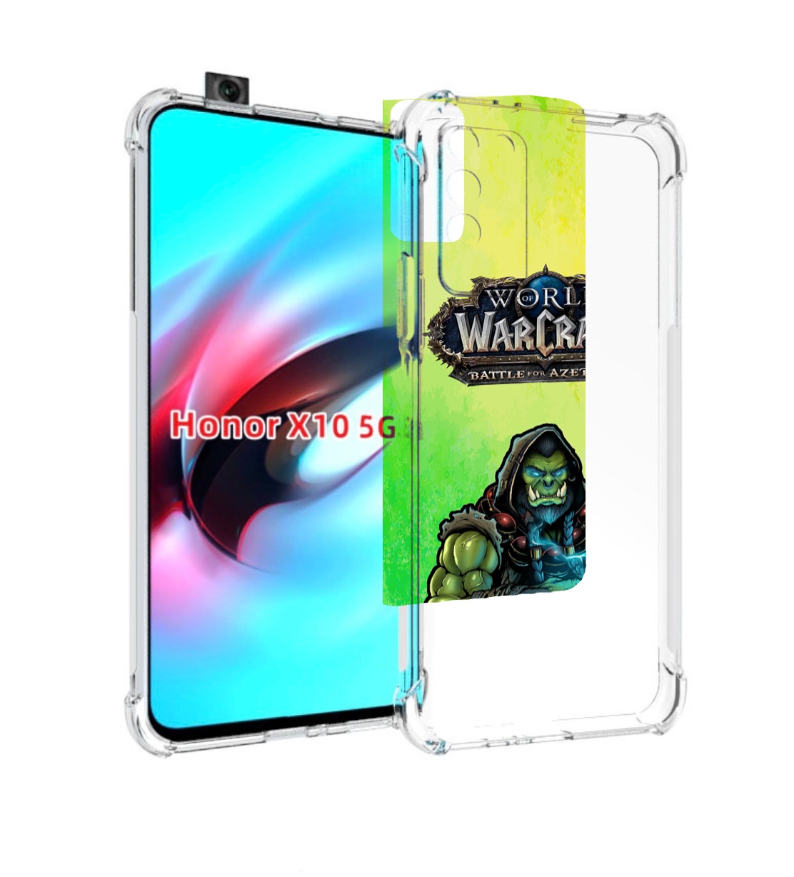 

Чехол MyPads world-of-warcraft мужской для Honor X10, Прозрачный, Tocco