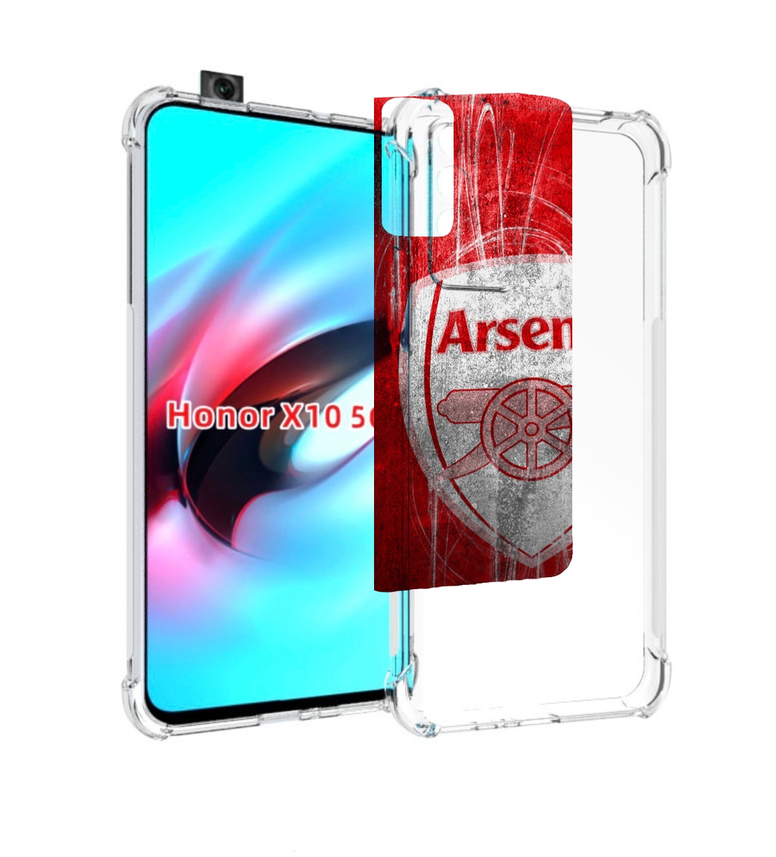

Чехол MyPads Арсенал для Honor X10, Прозрачный, Tocco