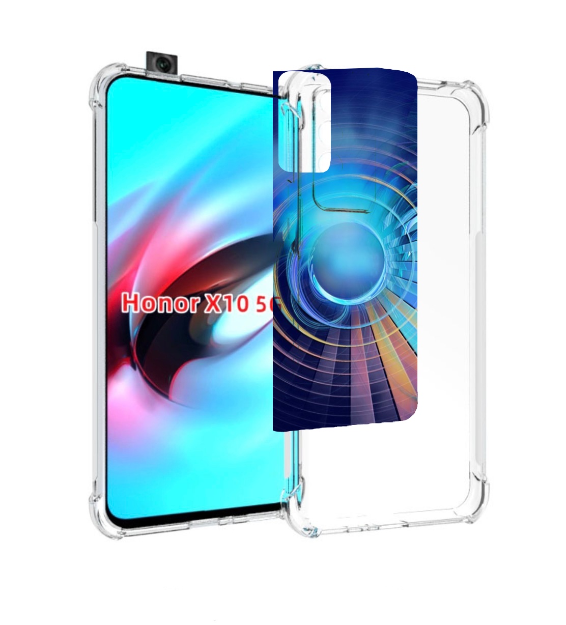 

Чехол MyPads Баленсиага-абстракция для Honor X10, Прозрачный, Tocco