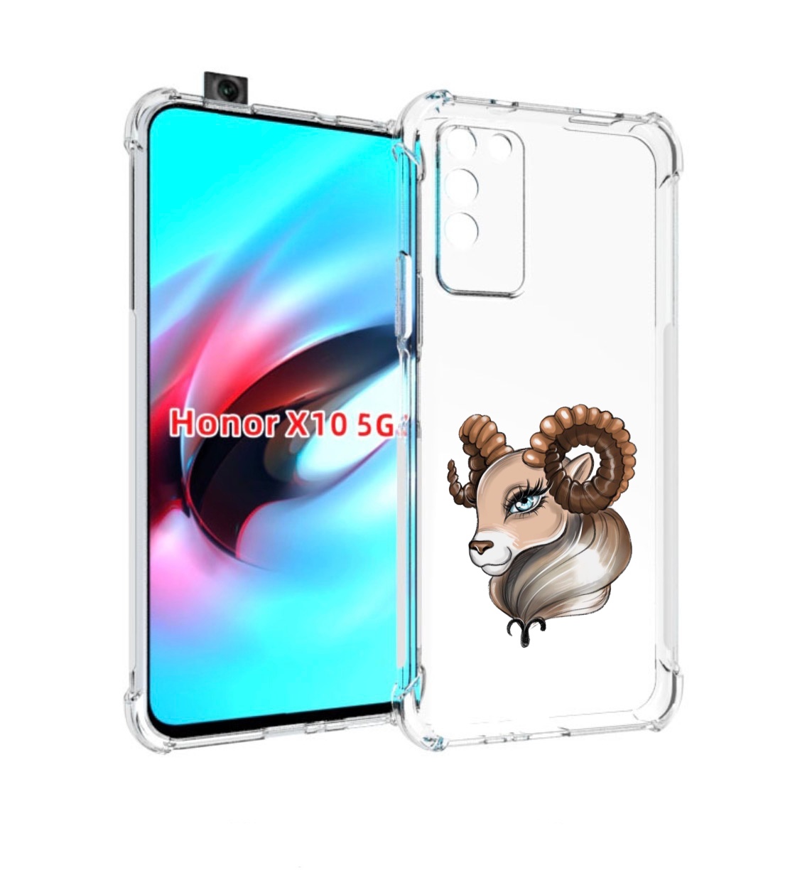 

Чехол MyPads Барашка для Honor X10, Прозрачный, Tocco