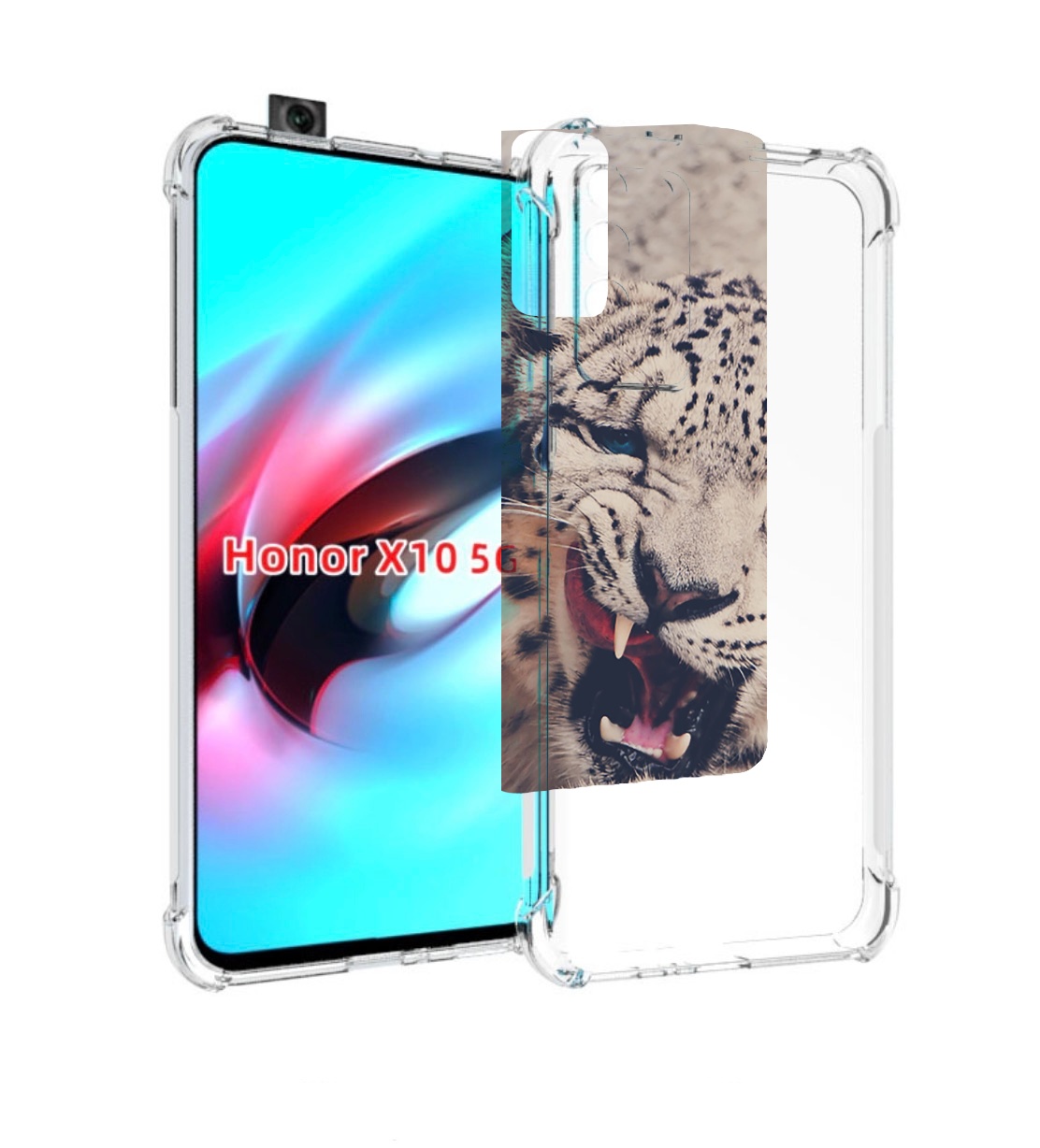 

Чехол MyPads Барсюня для Honor X10, Прозрачный, Tocco