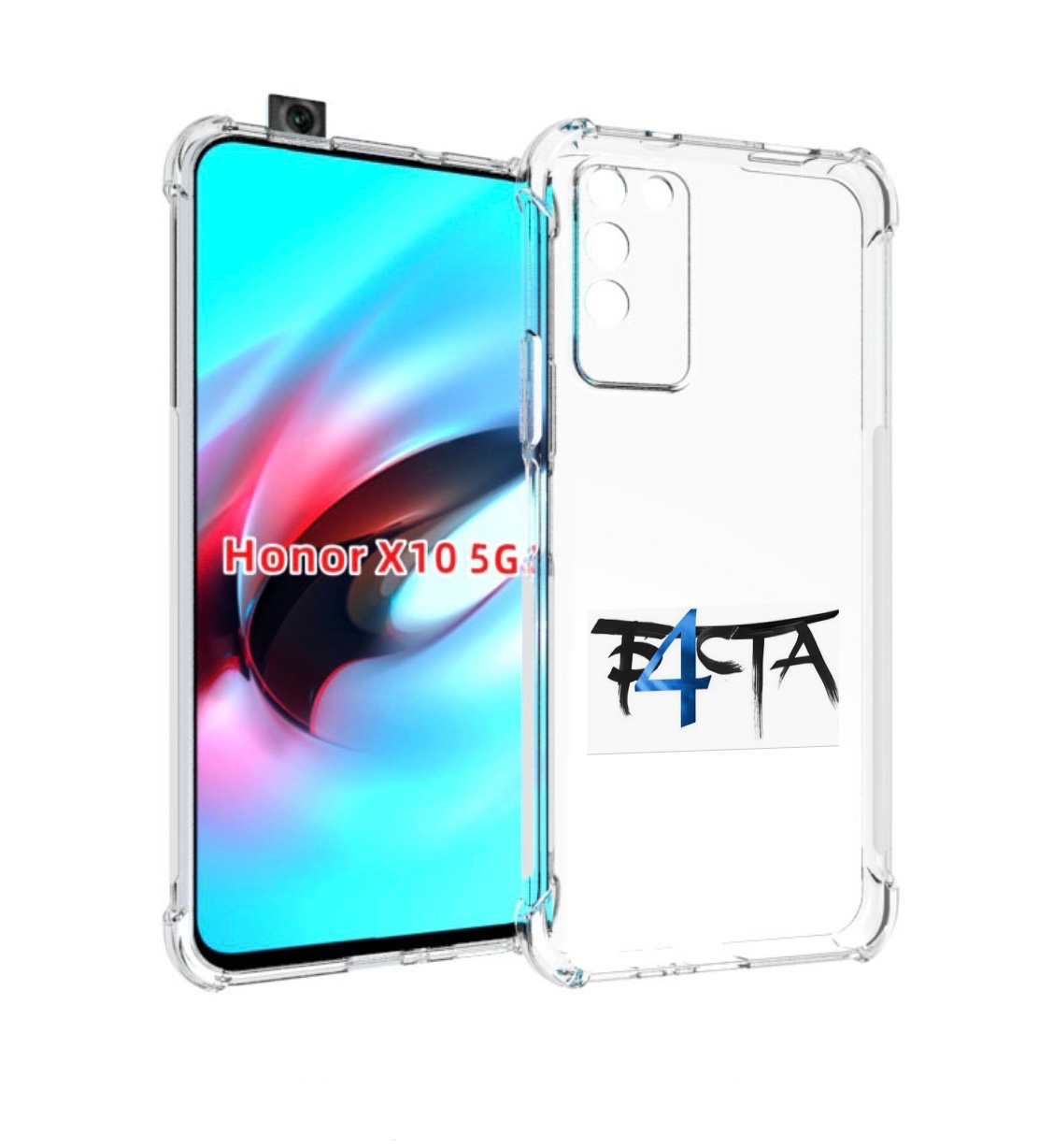 

Чехол MyPads Баста 4 для Honor X10, Прозрачный, Tocco