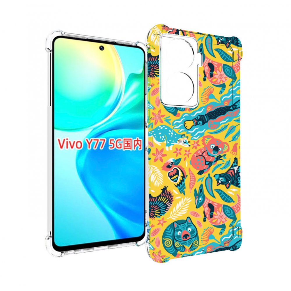 

Чехол Mypads Seamless-Pattern Для Vivo Y77 5G, Прозрачный, Tocco