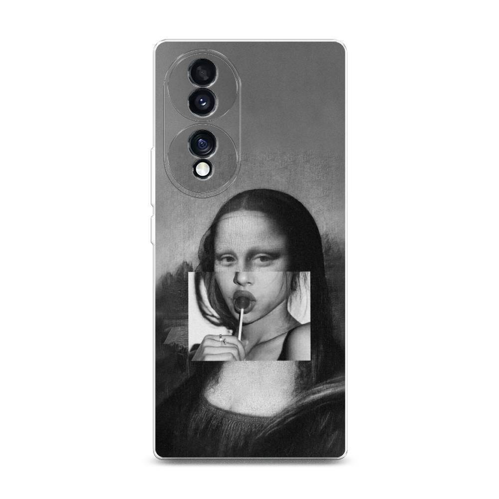 фото Силиконовый чехол "mona lisa sucking lollipop" на honor 70 awog