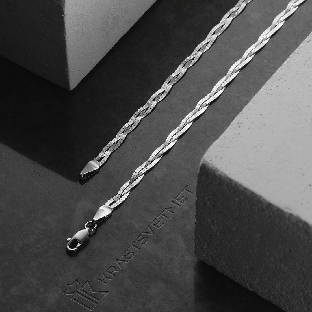 

Цепочка из серебра 55 см Красцветмет НЦ 22-007Ю-3-040, НЦ 22-007Ю-3-040