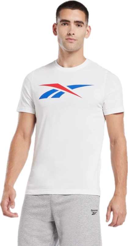 Футболка мужская Reebok Graphic Series Vector T-Shirt белая 2XL