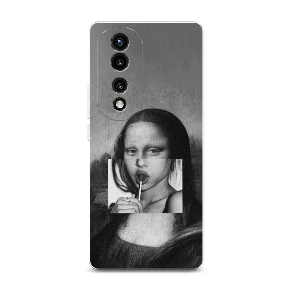 

Силиконовый чехол "Mona Lisa sucking lollipop" на Honor 70 Pro, 6108350-9