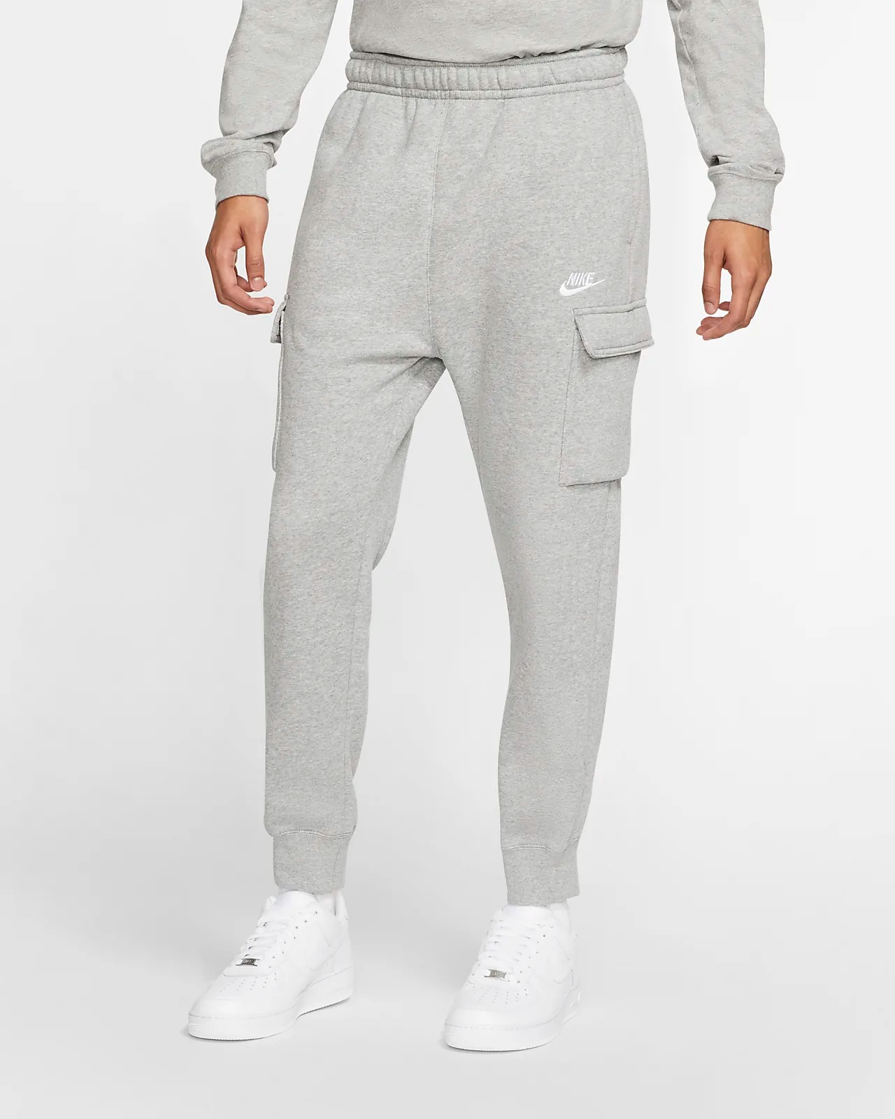 

Спортивные брюки мужские Nike M Sportswear Club Fleece Cargo Pants серые XL, Серый, M Sportswear Club Fleece Cargo Pants