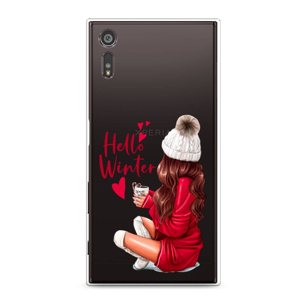 

Чехол для Sony Xperia XZ "Hello winter", Красный;белый;коричневый, 51450-5