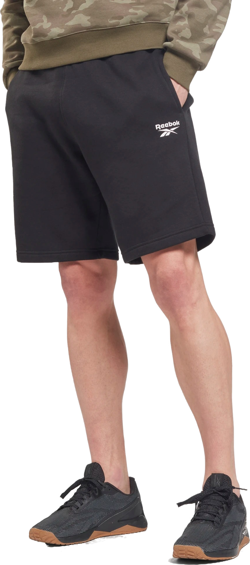 

Шорты мужские Reebok Ri Left Leg Logo Short черные 2XL, Ri Left Leg Logo Short