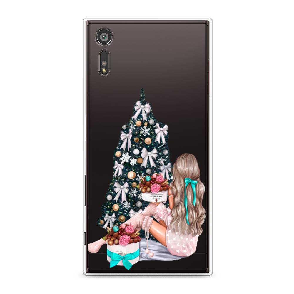 

Чехол для Sony Xperia XZ "New Year", Зеленый;бежевый;голубой, 51450-5