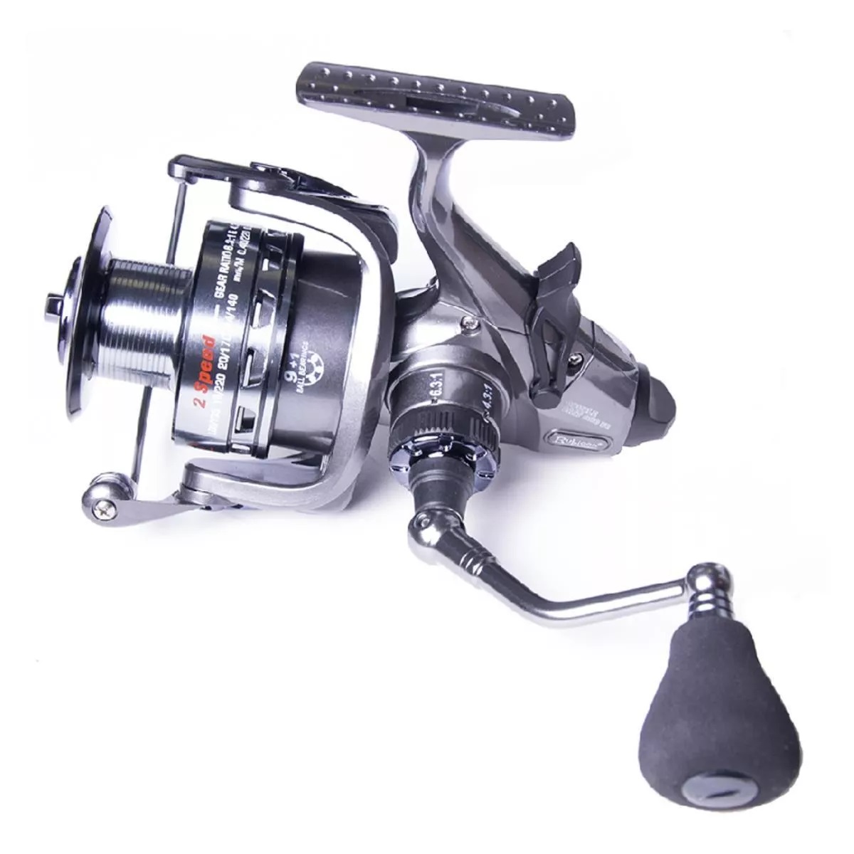 

Катушка безынерционная Rubicon Double Bait 3000FR 9+1bb, байтраннер 612130FR, Серебристый, Double Bait 3000FR 9+1bb