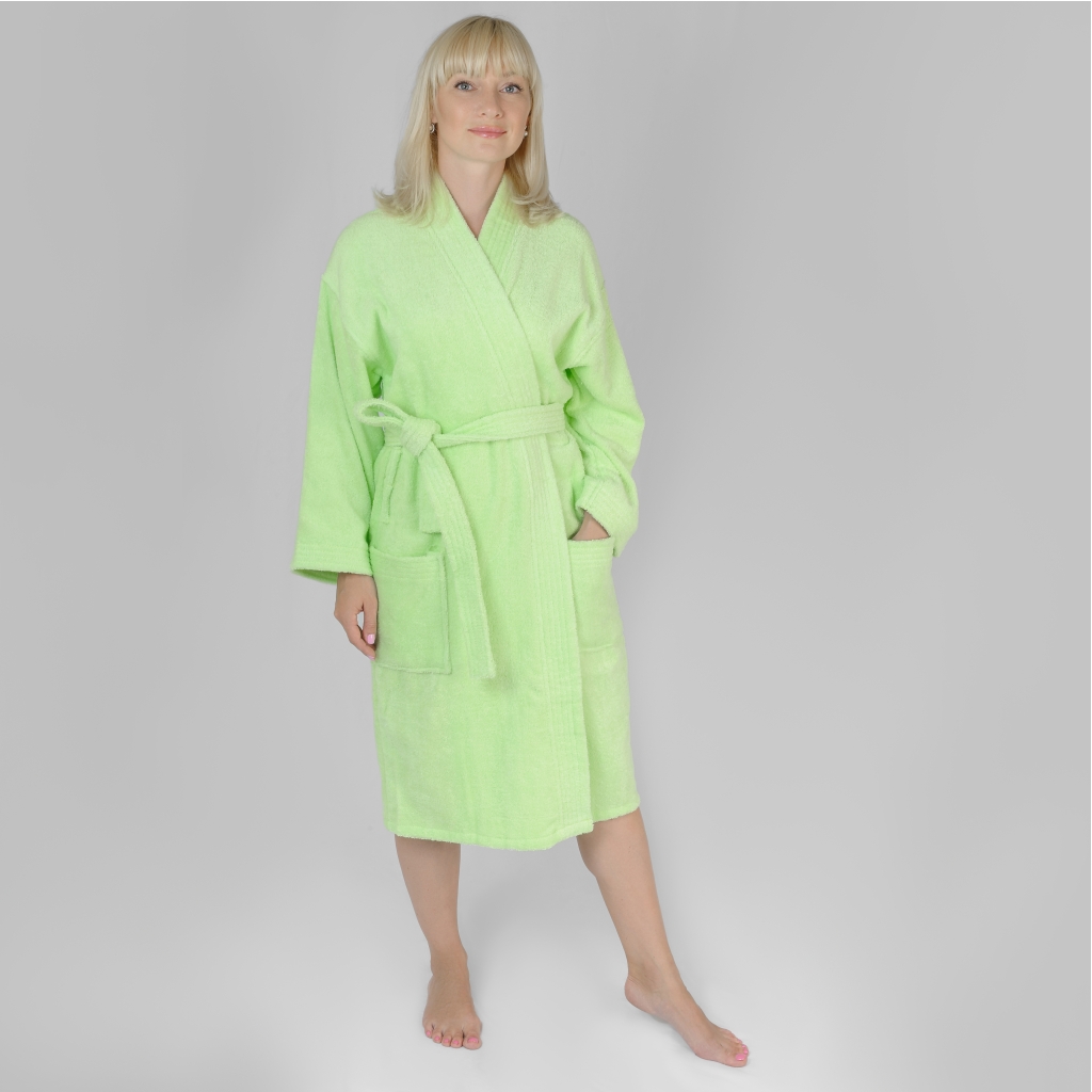 фото Домашний халат женский wellness алина зеленый 48-50