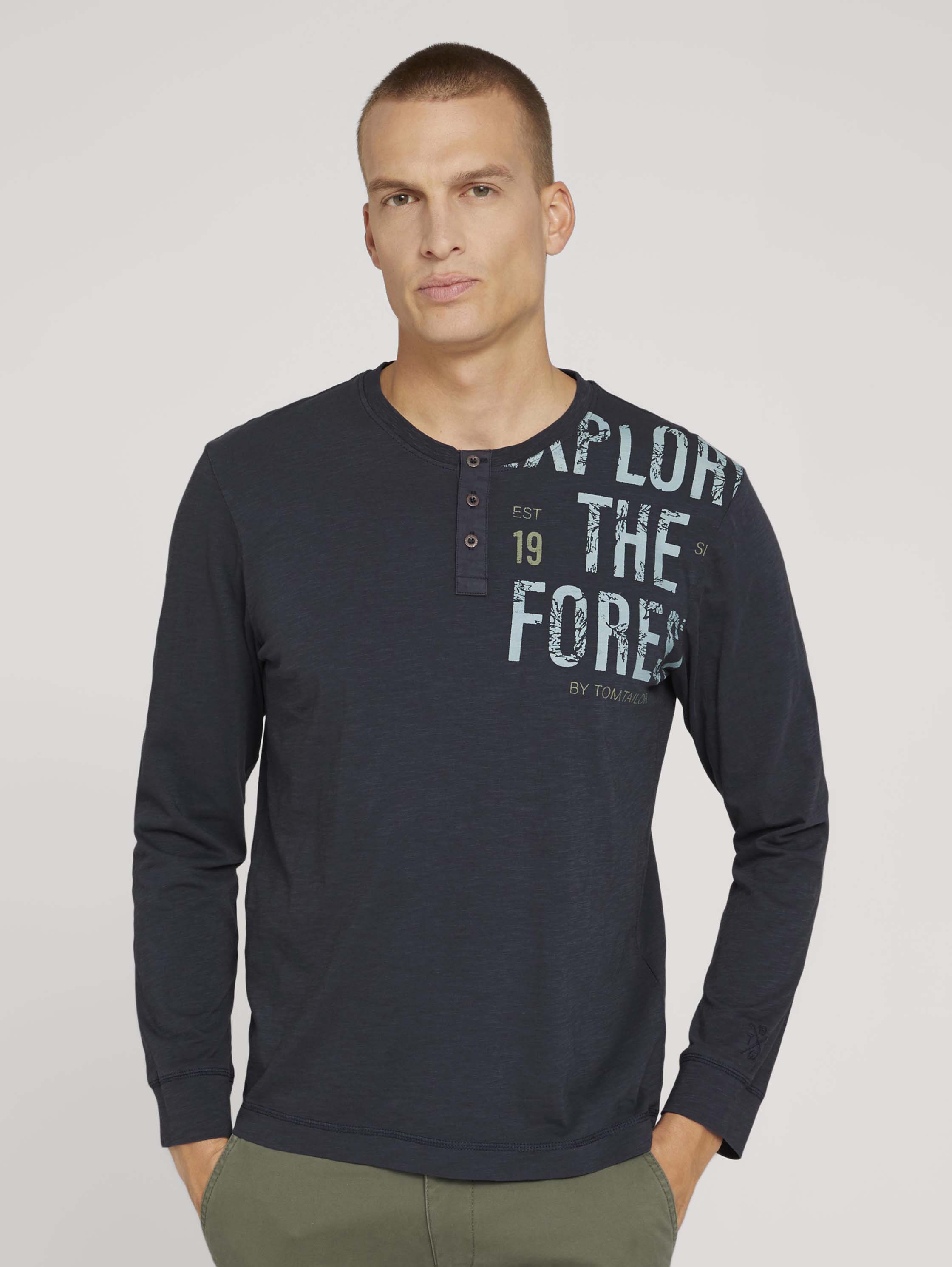 

Лонгслив мужской TOM TAILOR 1027461 синий XL, 1027461