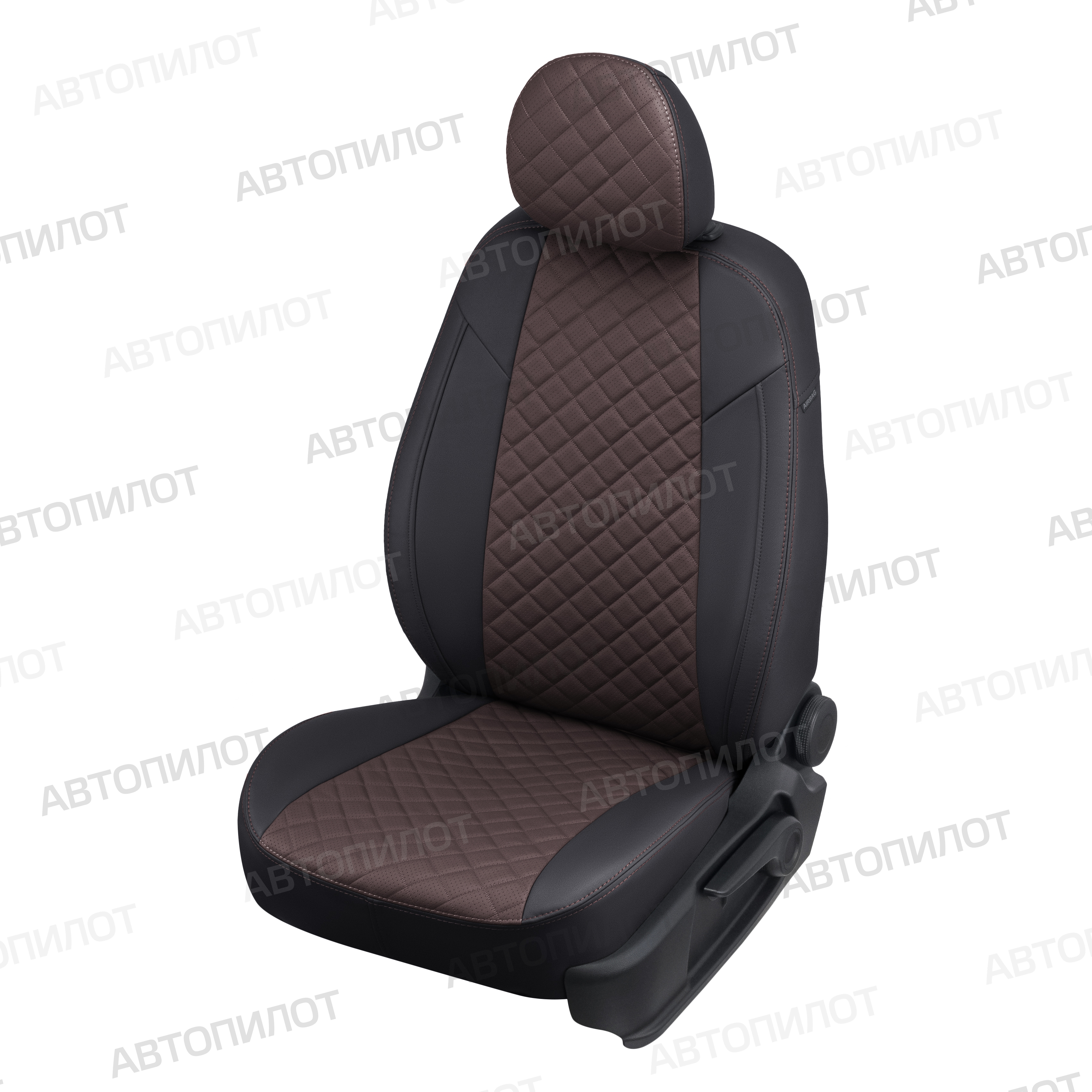 

АВТОПИЛОТ авточехлы на сиденья KIA Soul II, черный с шоколадной вставкой kislso2cheshor, Черный;коричневый, ki-sl-so2-chesho-r