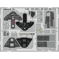 

491251 Eduard 1/48 Фототравление для SR-71A, интерьер, Цветной