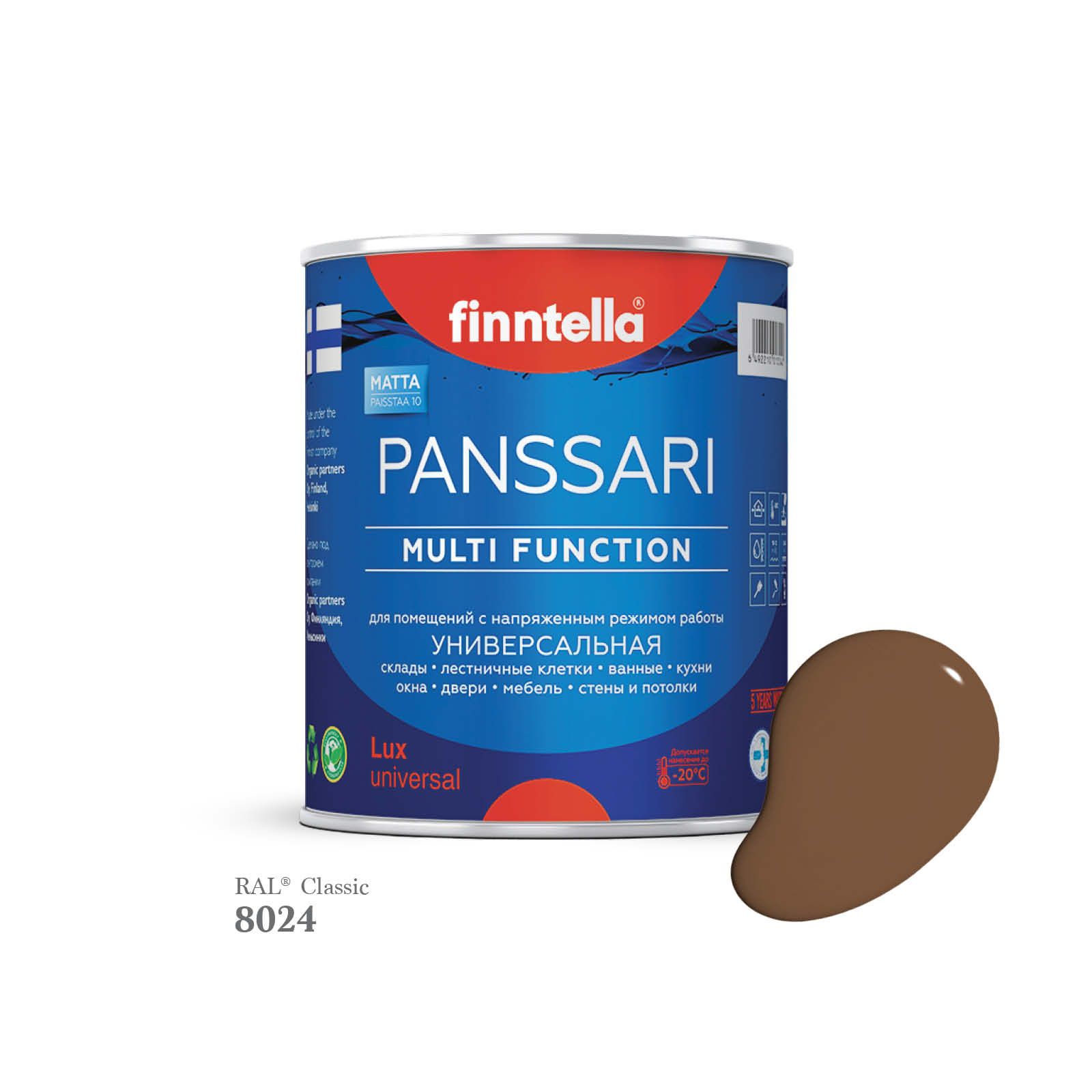 

Грунт - эмаль защитная быстросохнущая PANSSARI, цвет RAL8024 , 0,9л, Коричневый;бежевый, PANSSARI RAL