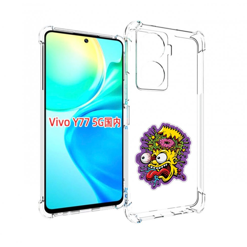 

Чехол MyPads Барт-Симпсон для Vivo Y77 5G, Прозрачный, Tocco
