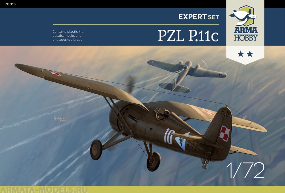 

AH70015 Самолет PZL P.11c Expert Set