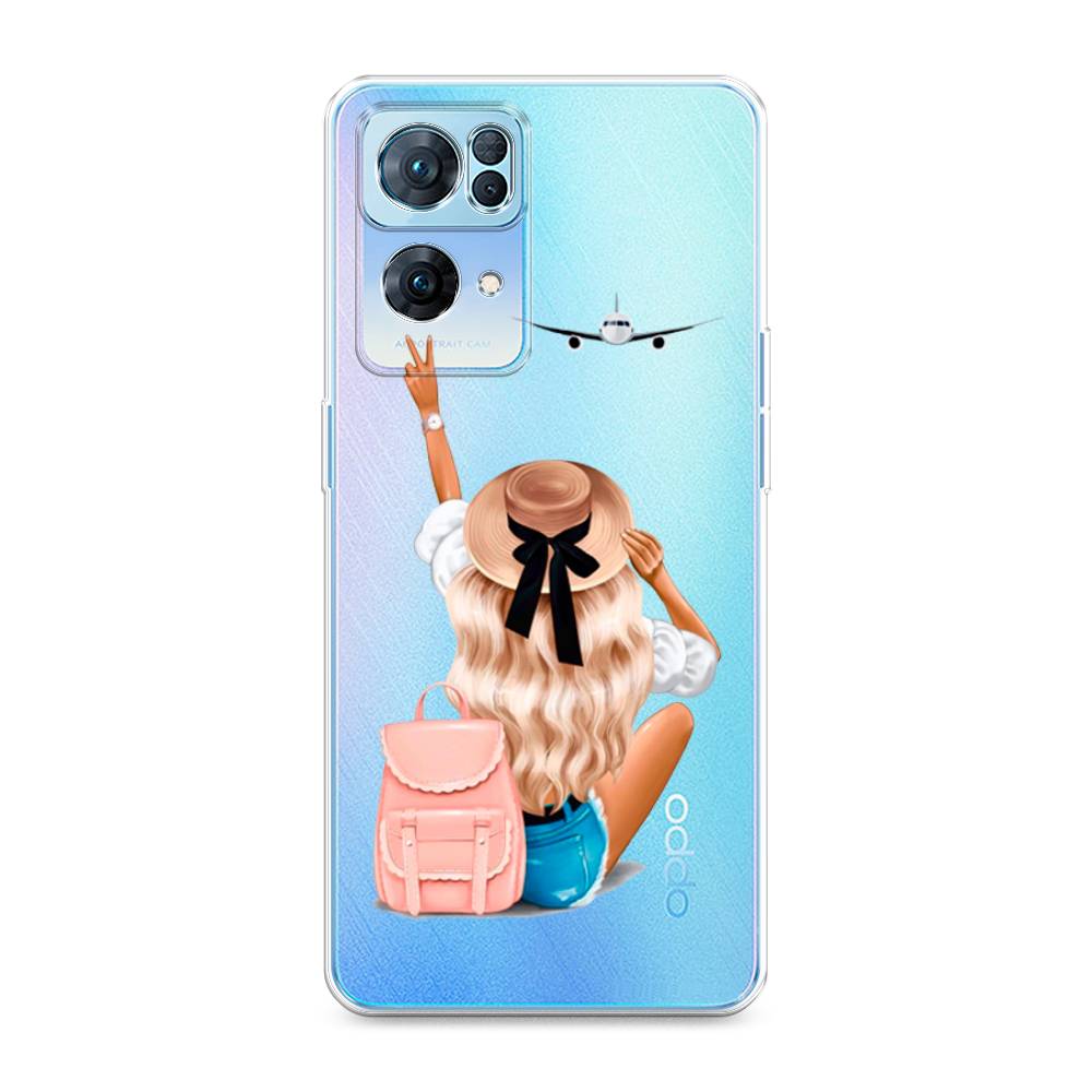

Чехол Awog на Oppo Reno 7 Pro "Автостопом самолетом", Разноцветный, 258250-7