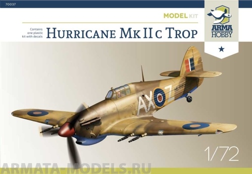 

AH70037 Самолет Hurricane Mk IIc Trop Model Kit