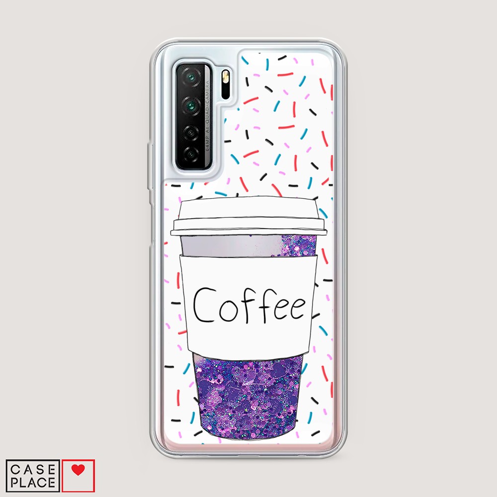 

Чехол Awog на Huawei P40 lite 5G/Honor 30S Global/Nova 7 SE "Coffee прозрачный стакан", Разноцветный, 6103092-1