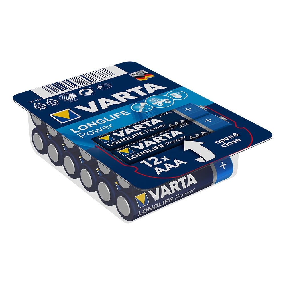 Батарейка AАA щелочная Varta LR3-12BOX Longlife Power в боксе 12шт. Big Box 04903301112