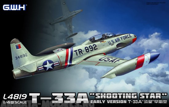 L4819 Американский самолет T-33A Shooting Star Ранняя версия