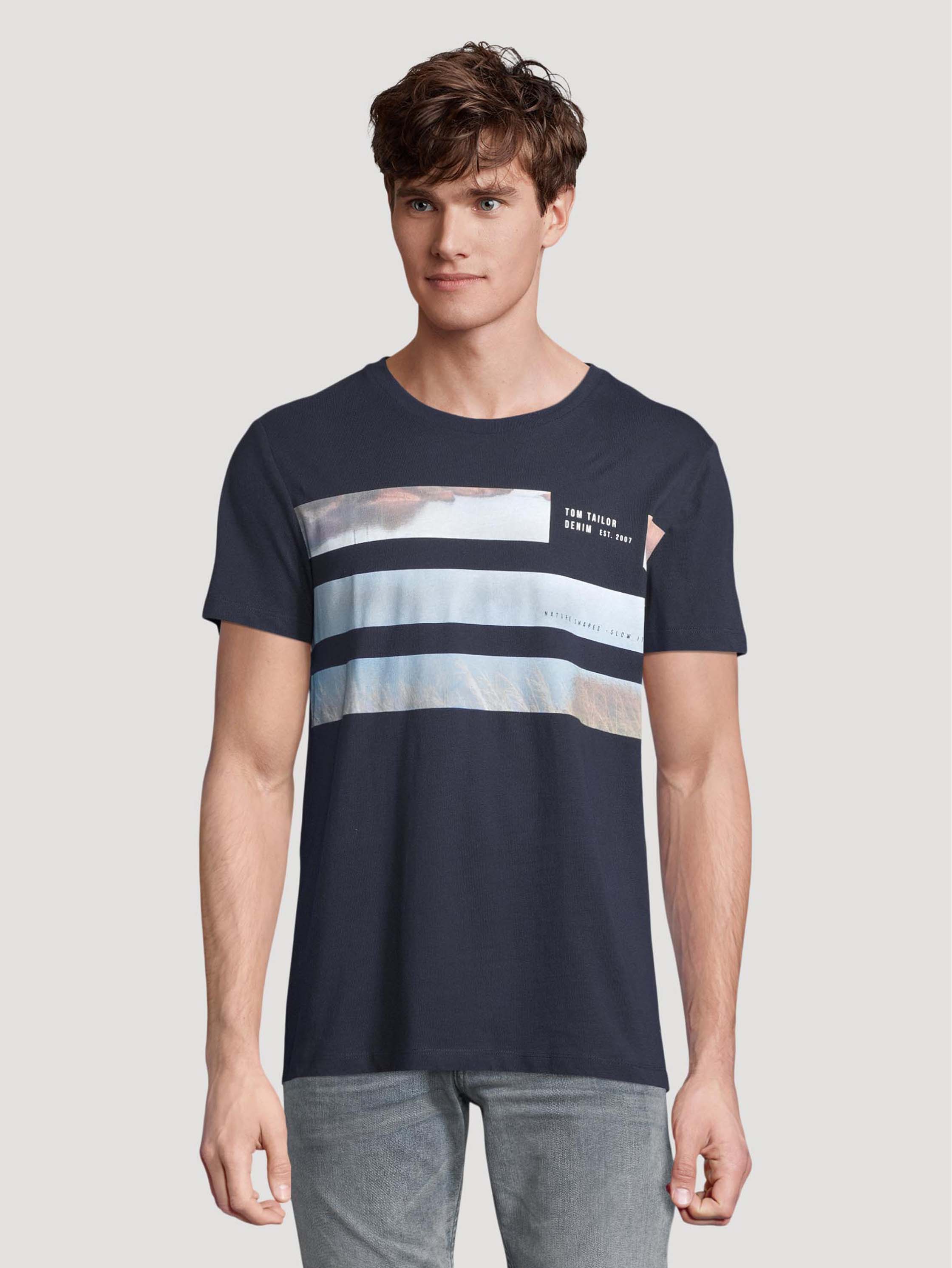 

Футболка мужская TOM TAILOR 1026939 синяя L, 1026939