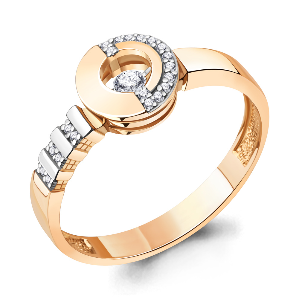 

Кольцо из красного золота с бриллиантом Aquamarine Aquamarine 964156к_585_кз р. 18, 964156к_585_кз