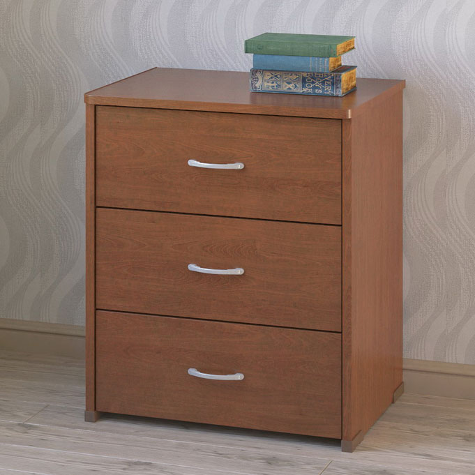 

Комод с тремя ящиками 608х448х718 МагМебель Квант-32 вишня, Комод с тремя ящиками 608х448х718 Квант-32