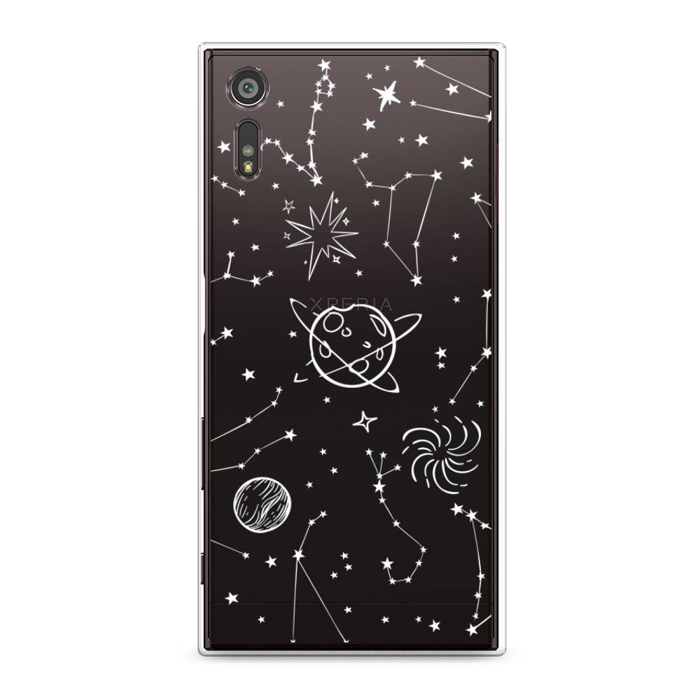 

Чехол для Sony Xperia XZ "Планеты в космосе", Белый, 51450-2