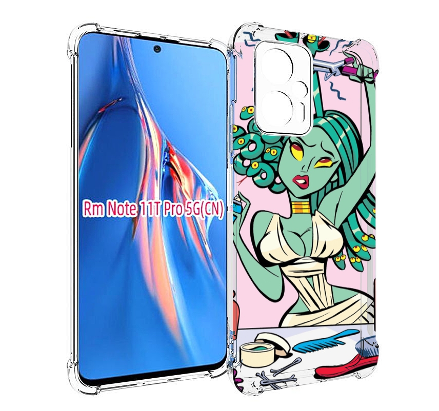 

Чехол MyPads медуза расчесывается женский для Xiaomi Redmi Note 11T Pro / 11T Pro Plus ..., Прозрачный, Tocco