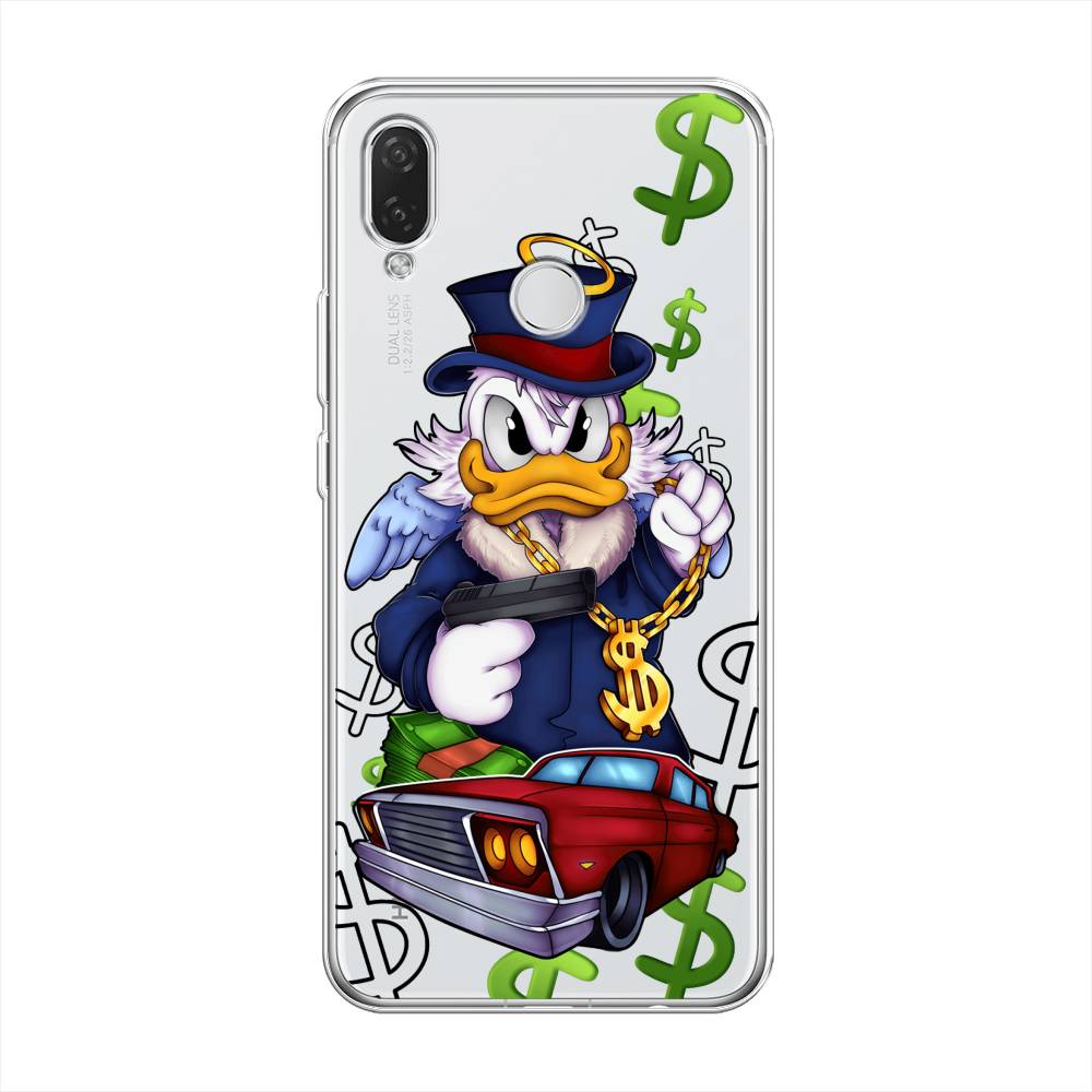 

Чехол на Huawei P Smart Plus/Nova 3i "Scrooge McDuck with a Gold Chain", Красный;синий;белый, 68250-6