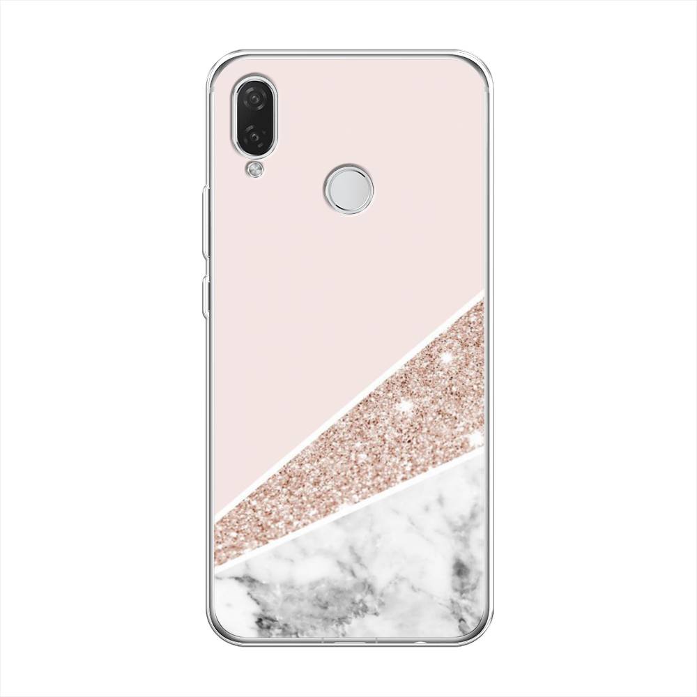 

Чехол на Huawei Nova 3i/P Smart Plus "Блестящий розовый мрамор", 68350-3