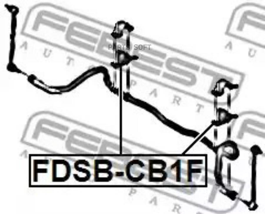 

FEBECT FDSBCB1F FDSBCB1F_втулка стабилизатора переднего!\ Ford Fiesta VI 08>