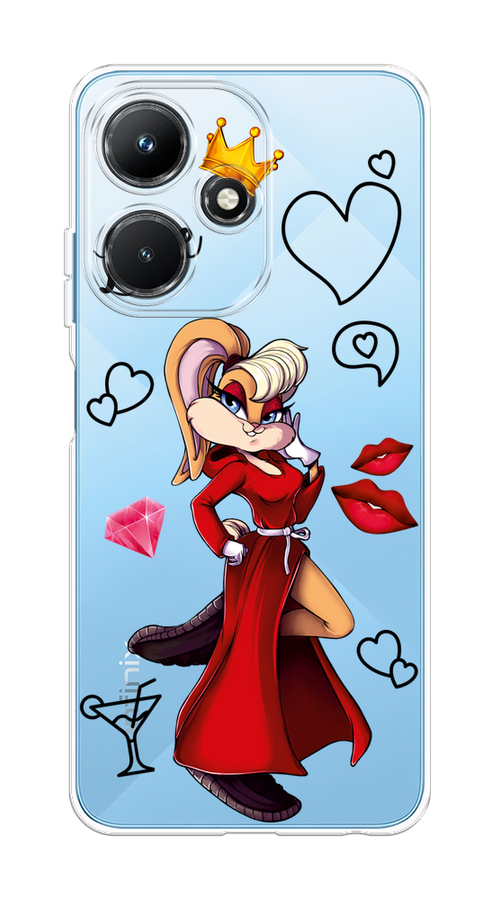 

Чехол на Infinix Hot 30i "Rich Lola Bunny", Красный;бежевый;оранжевый, 3104150-6