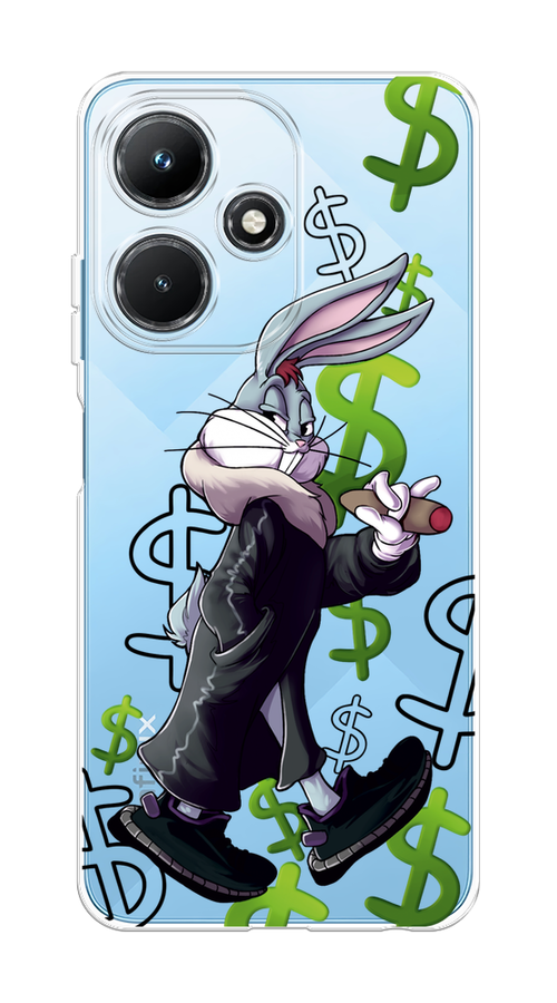 

Чехол на Infinix Hot 30i "Rich Bugs Bunny", Зеленый;черный;голубой, 3104150-6