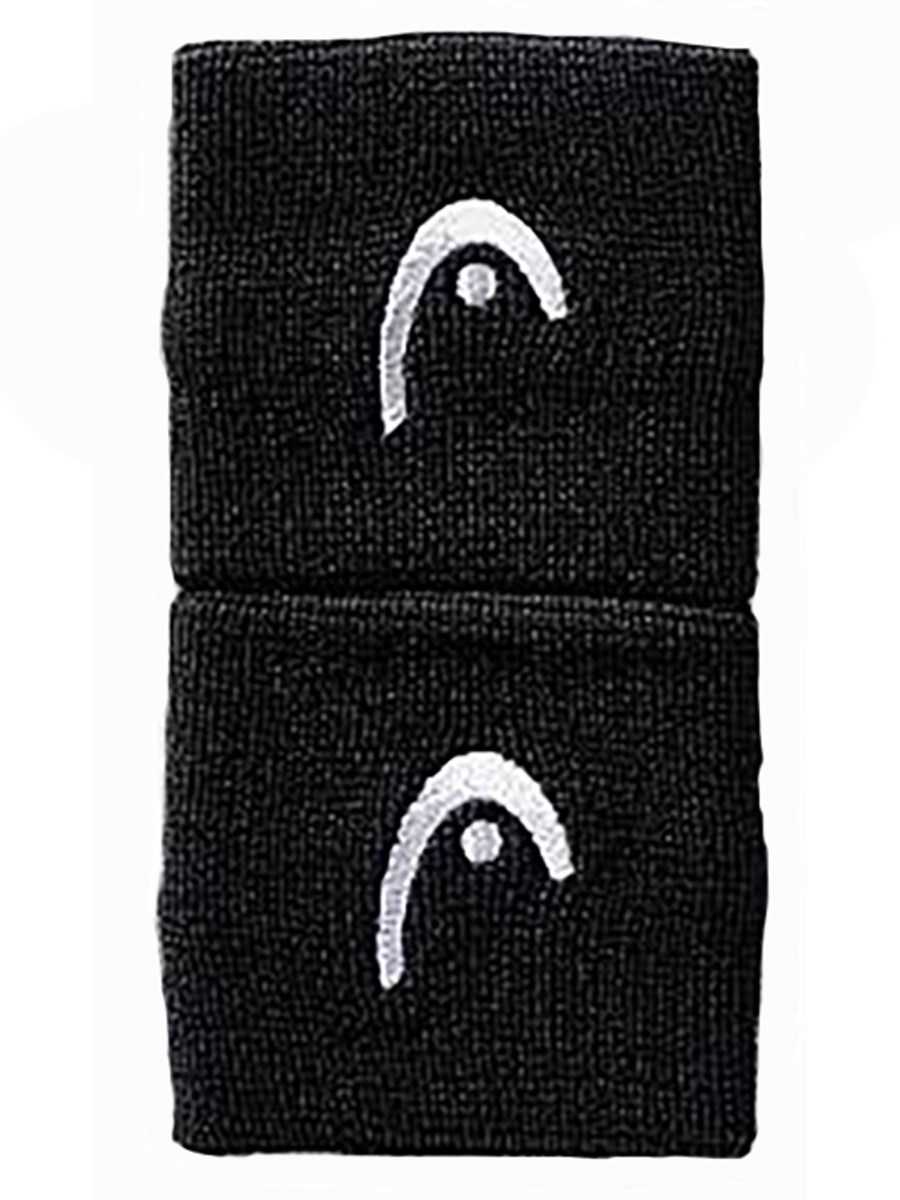 

Комплект напульсников унисекс Head Wristband 2.5, черный, Wristband 2.5"