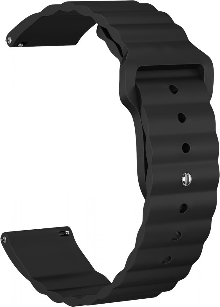 

Ремешок силиконовый GSMIN Dump 20 для Honor Magic Watch 2 42мм (Черный)