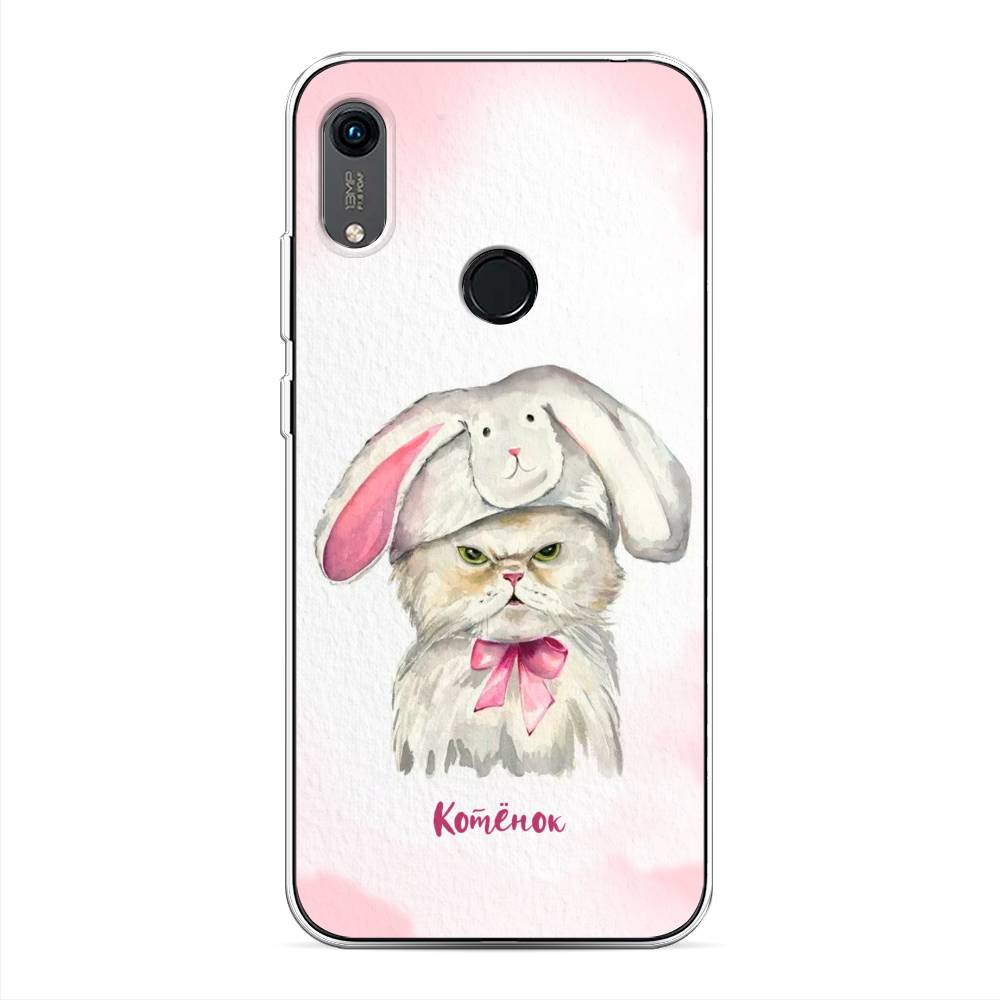 

Чехол на Huawei Y6 2019/Honor 8a/8a Pro/Y6s "Мой котёнок", Розовый;серый, 68750-1